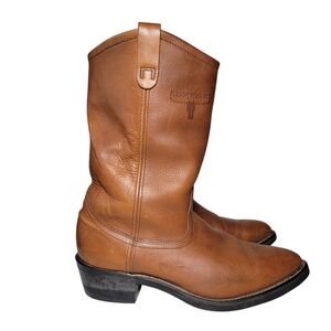 Vibram Mason Western tan leather cowboy boots Size 10D